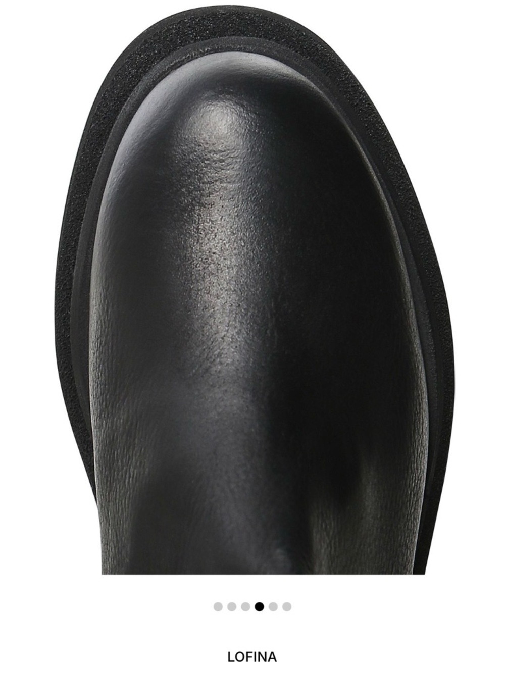 Minimalist Black Over-the-Knee Platform Boots - Picture 4 of 10